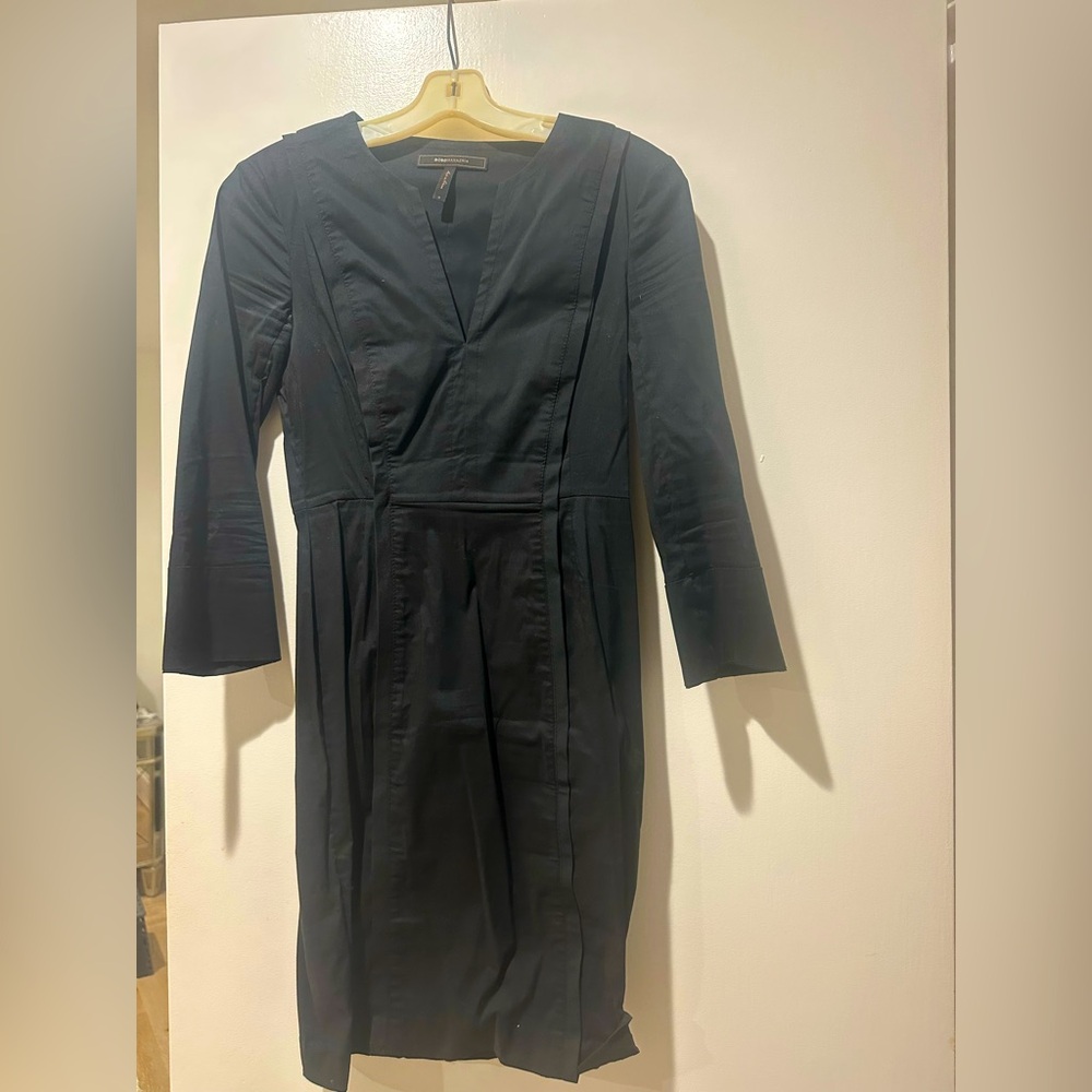 BCBGMaxAzria Navy Long Sleeve Dress